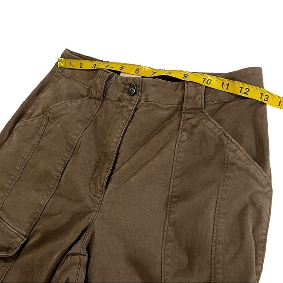 Cinq a Sept Kelly High Rise Cargo Pant Joggers 00 Brown cropped high waist - Picture 15 of 16